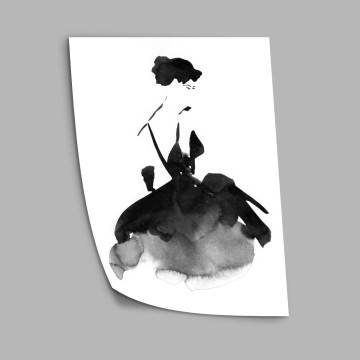 Model in watercolor I, poster 2