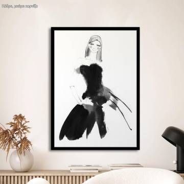 Model in watercolor II, poster