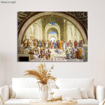 Canvas print The school of Athens, Raphael