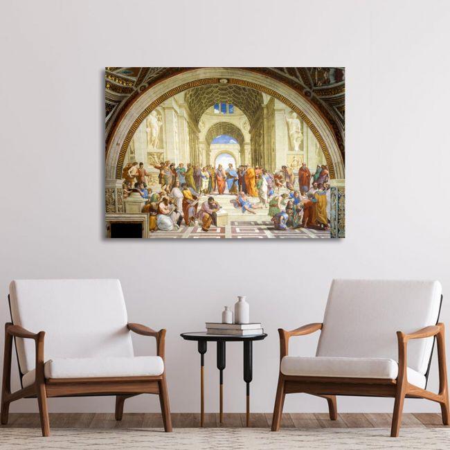 Canvas print The school of Athens, Raphael