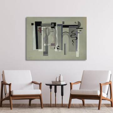 Canvas print Surfaces meeting Kandisky W. Framed canvas View 1 2