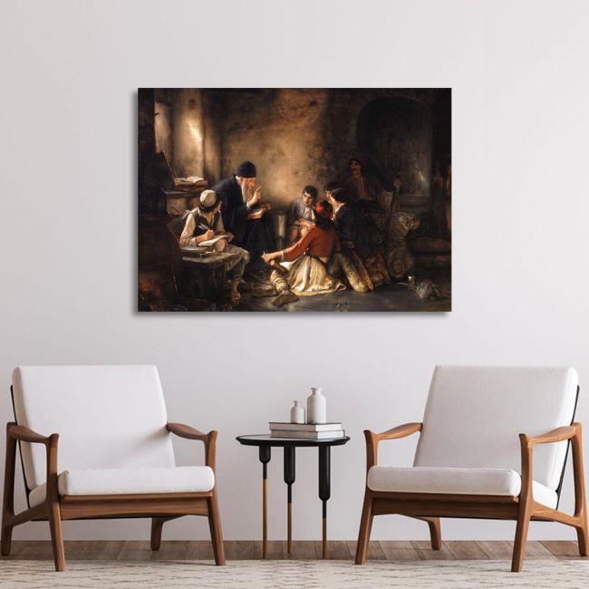 Canvas print Krifo scholio (Secret school), N. Gyzis