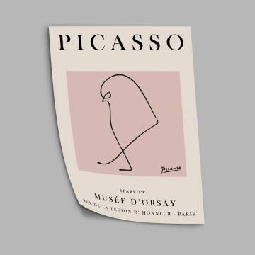  Sparrow Picasso , κάδρο, μαύρη κορνίζα 2