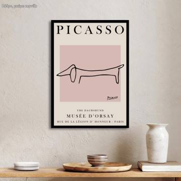 Exhibition poster, The dachshund, Picasso
