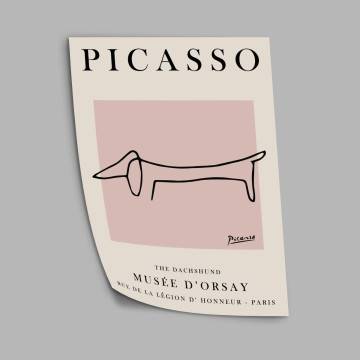Exhibition poster, The dachshund, Picasso 2