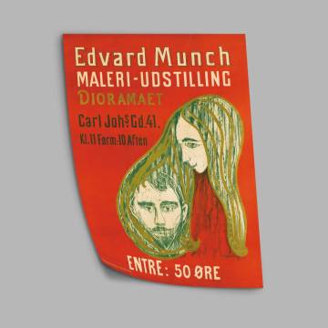Exhibition poster Dioramaet, Edvard Munch 2