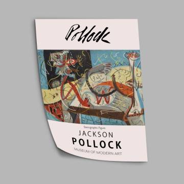  Pollock Stenographic figure , κάδρο, μαύρη κορνίζα 2