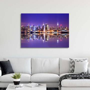 Canvas printNew York New York reflections Framed canvas View 1 2