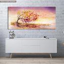 Canvas print Autumn wind panoramic
