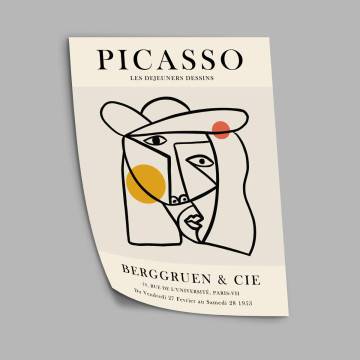  Les dejeuners desinns Picasso , κάδρο, μαύρη κορνίζα 2