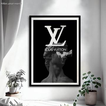 Louis Vuitton David , κάδρο, μαύρη κορνίζα