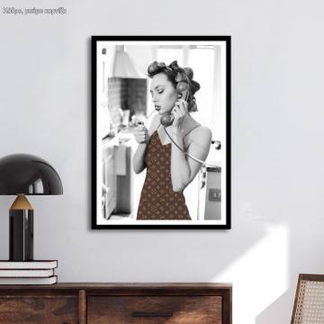 Louis Vuitton woman , κάδρο, μαύρη κορνίζα
