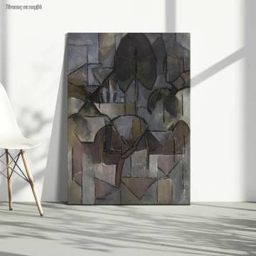 Canvas printLandscape with trees, Mondrian P.