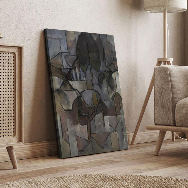 Canvas printLandscape with trees, Mondrian P.