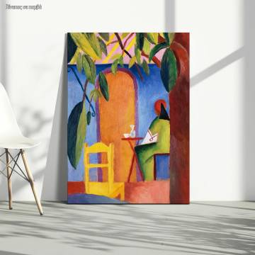 Πίνακας ζωγραφικής Evening cafe, Macke A.