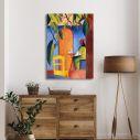 Canvas print Evening cafe, Macke A.
