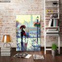 Canvas printEnamoured couple in the rain