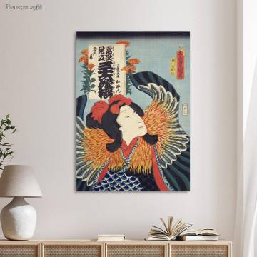 Canvas print Osan, Utagawa Kunisada