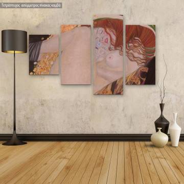 Canvas printDanae detail, Klimt G, four panels asymmetric
