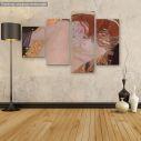 Canvas printDanae detail, Klimt G, four panels asymmetric