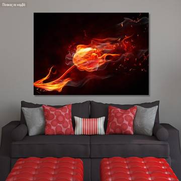 Canvas print Tulip on fire