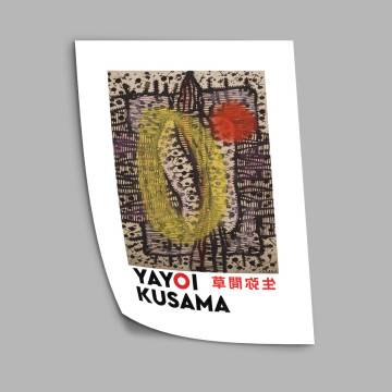  Yayoi Kusama , κάδρο, μαύρη κορνίζα 2