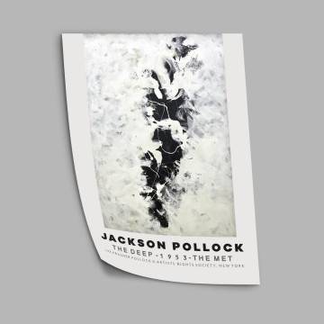 Pollock The Deep 1953 , κάδρο, μαύρη κορνίζα 2