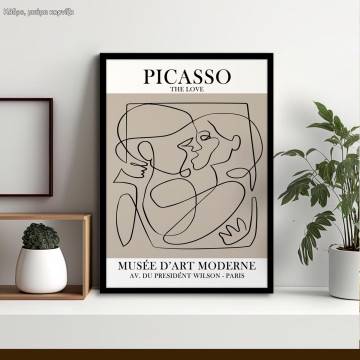  The love Picasso , κάδρο, μαύρη κορνίζα