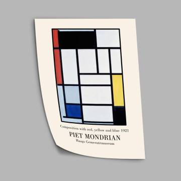 Exhibition Poster Mondrian, Composition 1921 2