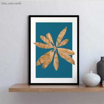 Leaves earthy tones II, poster