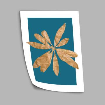 Leaves earthy tones II, poster 2