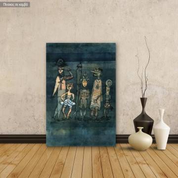 Πίνακας ζωγραφικής Masks, Klee Paul