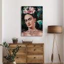 Canvas print Frida with hummingbird
