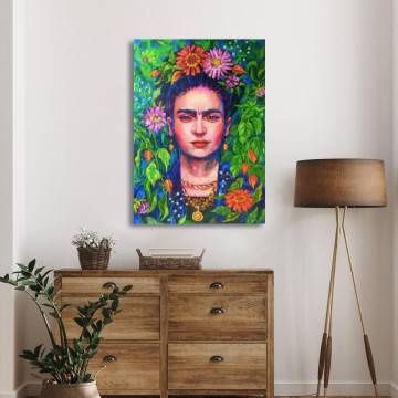 Πίνακας σε καμβά Lush Frida Καμβάς τελαρωμένος Όψη 1 2