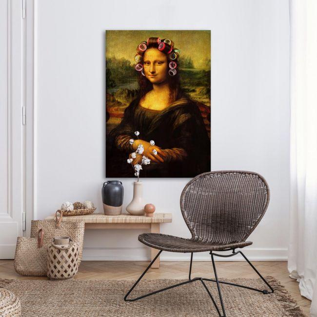 Πίνακας ζωγραφικής Mona Lisa with rollers