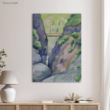 Canvas print Canyon in Tegernsee, Macke A.