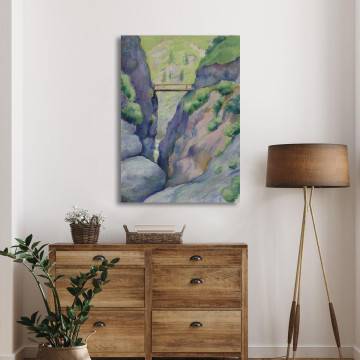 Canvas print Canyon in Tegernsee Macke A. Framed canvas View 1 2