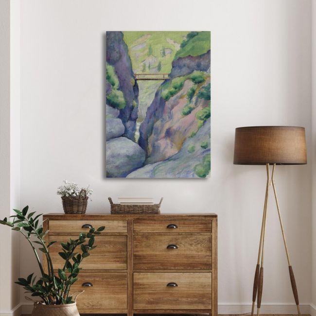 Canvas print Canyon in Tegernsee, Macke A.