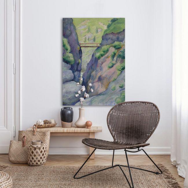 Canvas print Canyon in Tegernsee, Macke A.