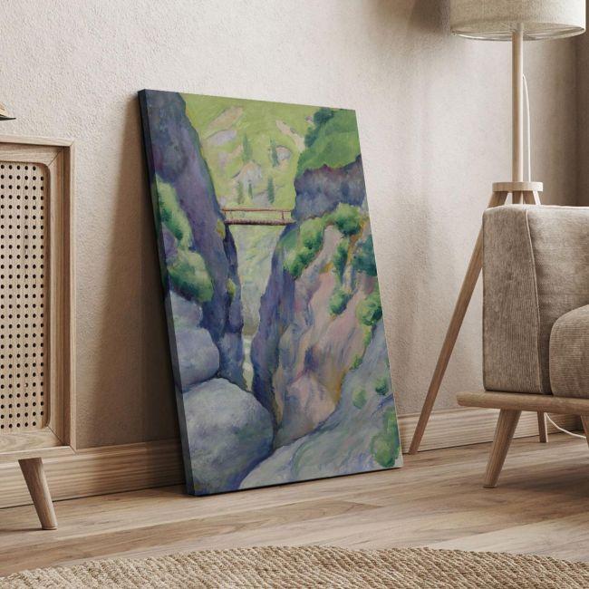 Canvas print Canyon in Tegernsee, Macke A.