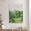 Canvas print Garden in Tegernsee, Macke A.