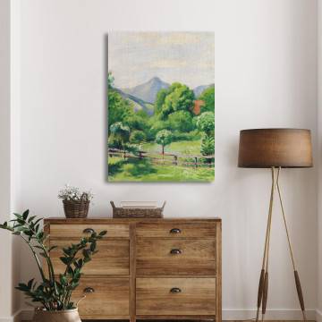 Canvas print Garden in Tegernsee Macke A. Framed canvas View 1 2
