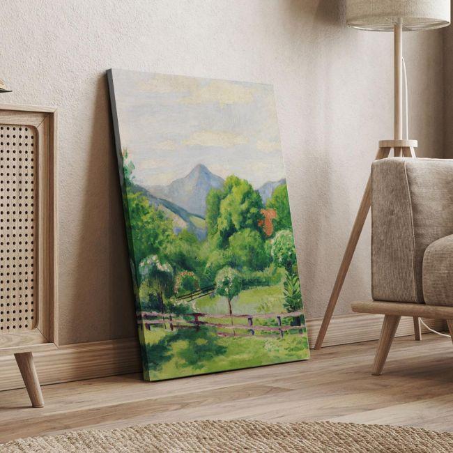 Canvas print Garden in Tegernsee, Macke A.