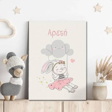 Canvas print Bunny swing 2