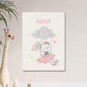 Canvas print Bunny swing