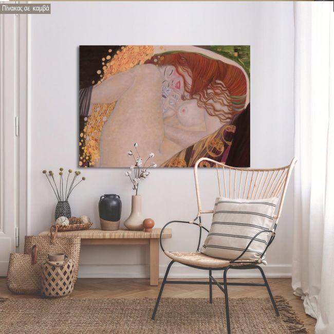 Canvas print Danae detail, Klimt G.