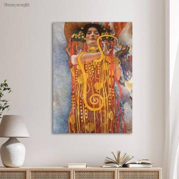Canvas print Hygeia, Klimt Gustav