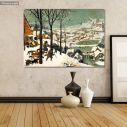 Canvas print Hunters in the snow, Bruegel Pieter, reproduction