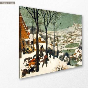 Canvas print Hunters in the snow, Bruegel Pieter, reproduction 2