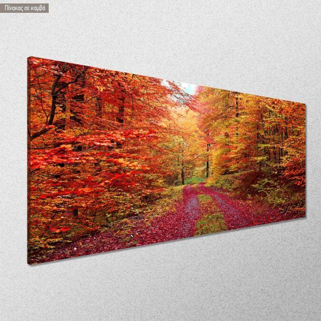 Canvas print Autumn colors, panoramic